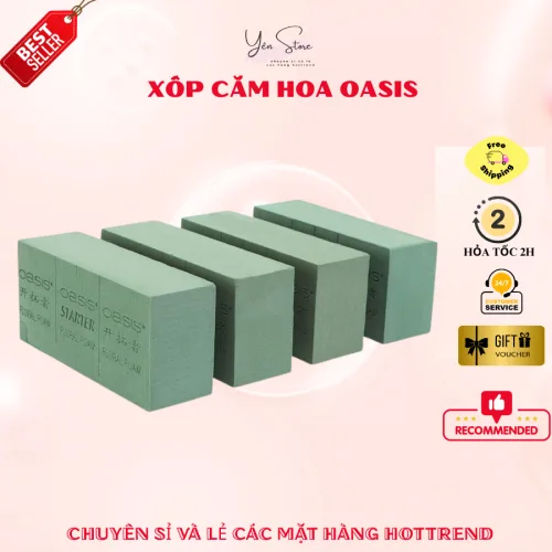 Lẻ 1 Viên Xốp Xanh Cắm Hoa Loại Tốt, Cắm Hoa Tươi Trang Trí Decor Diy YEN Store